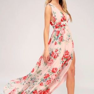 Lulu’s floral maxi dress